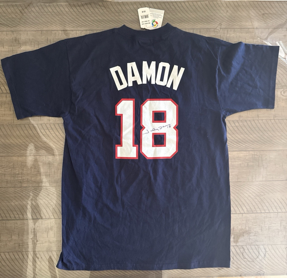 Johnny Damon Signed USA Baseball 2006 World Baseball Classic T-Shirt